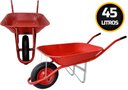 Ver imagem 1 de Carrinho De Mão 45litros Com Caçamba Metálica Vermelho