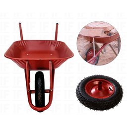 Carrinho De Mão 45litros Com Caçamba Metálica Vermelho - 5