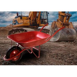 Carrinho De Mão 45litros Com Caçamba Metálica Vermelho - 7