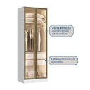 Ver imagem 4 de Guarda Roupa Modulado 2 Portas Reflecta Requinte 100% MDF
