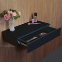 Ver imagem 6 de Penteadeira Suspensa com Gaveta Multifuncional Corrediça Organizadora Maquiagens Hall de Entrada Pre