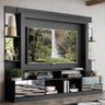 Estante Com Suporte Tv 65" E Espelho Oslo Multimóveis V3381 Preta/Tenerife Preto/Tenerife - 7