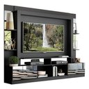 Ver imagem 1 de Estante Com Suporte Tv 65" E Espelho Oslo Multimóveis V3381 Preta/Tenerife Preto/Tenerife