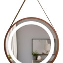 Ver imagem 2 de Espelho Redondo Iluminado 40cm com Alça Touch 2 Leds com Alça Adnet Reduna