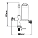 Ver imagem 4 de Purificador C/ Torneira de Mesa Bica Baixa 1/4 de Volta Porto Belo 1/2' e 3/4' Cor Branco e Cr Durín