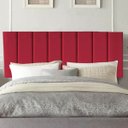 Ver imagem 2 de Cabeceira Estofada Cama Queen 160 Cm Luísa Suede e Frame:vermelho
