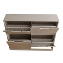 Ver imagem 2 de Sapateira Milano 4 Portas para 16 Pares de Sapato Branco - Panorama Móveis