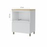Balcão Modular 1 Porta Basculante 1 Gaveta Nesher Rainha 70cm 100 Mdf - 2
