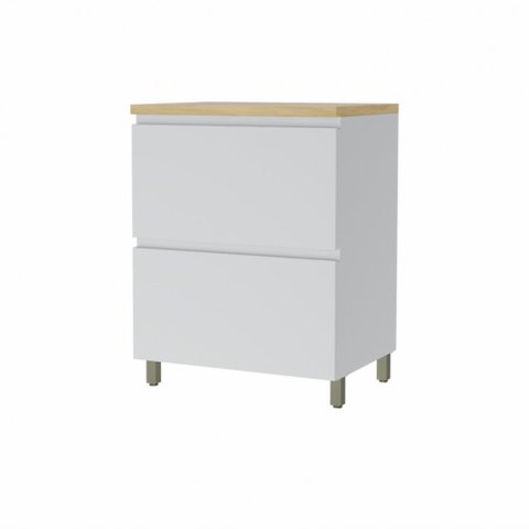 Balcão Modular 1 Porta Basculante 1 Gaveta Nesher Rainha 70cm 100 Mdf
