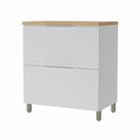 Ver imagem 2 de Balcão de Cozinha Marquesa 1 Porta 1 Gaveta 100% MDF Branco/Nature - Nesher