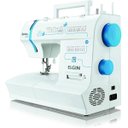 Ver imagem 3 de Máquina De Costura Portátil Elgin Genius Plus Jx-4035 2 220v Branca E Azul