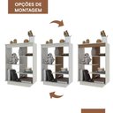 Ver imagem 4 de Multiuso Aparador 6210 3 Prateleiras Flex Off White - Indékes