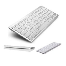 Mini Teclado Bluetooth Para Tablet E Smartphone - Prata - 1 Mini Teclado Bluetooth Para Tablet E Smartphone - Prata - 1
