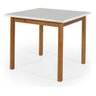 Mesa De Jantar Quadrada 90x90 Compacta Sala de Jantar Elisa - Off White - 1