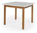 Ver imagem 1 de Mesa De Jantar Quadrada 90x90 Compacta Sala de Jantar Elisa - Off White