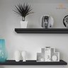 Crie Ambientes Únicos com a Prateleira Invisível Preta 90x30 - 2