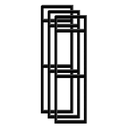 Ver imagem 1 de Suportes Prateleira Tripla Estilo Industrial 83x34 Preto