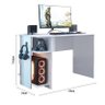 Conjunto Gamer Armário 2 Portas e Mesa para Computador 3875 Branco - Qmovi - 5