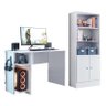 Conjunto Gamer Armário 2 Portas e Mesa para Computador 3875 Branco - Qmovi - 1
