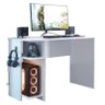 Conjunto Gamer Armário 2 Portas e Mesa para Computador 3875 Branco - Qmovi - 3