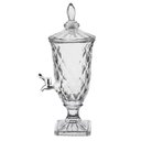 Ver imagem 1 de Suqueira de Cristal Dispenser de Bebidas Vidro 2 Litros com Torneira Luxo Vintage Festa Casamento