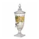 Ver imagem 3 de Suqueira de Cristal Dispenser de Bebidas Vidro 2 Litros com Torneira Luxo Vintage Festa Casamento
