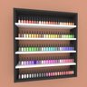 Prateleira Esmaltes Em Mdf 45X45 Preto Cinza Mod En22014N - 1