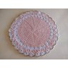 Conjunto de Sousplat de Crochê Jogo Americano redondo para mesa Crochet com fio dourado - 1