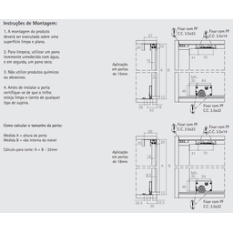 Kit Promocional Sistema De Portas De Correr Duo 11 Bigfer 3 Portas - 6