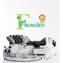 Ver imagem 1 de Adesivo de Parede Nome de Menino e Leãozinho