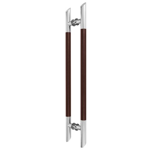 Puxador Duplo Tubular Ponta Diagonal 1.1/4 Alumínio / Inox 304 - Aço Corten / Polido Loja da Indústr