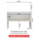 Ver imagem 7 de Mini Berço Moisés com Colchão Incluso e Rodízios Multimóveis Mp4381c Branco