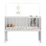 Mini Berço Moisés com Colchão Incluso e Rodízios Multimóveis Mp4381c Branco - 5