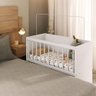 Mini Berço Moisés com Colchão Incluso e Rodízios Multimóveis Mp4381c Branco - 2
