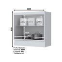 Ver imagem 3 de Cozinha Modulada 3 Peças com Tampo Henn Americana Branco