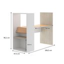 Ver imagem 3 de Mesa Escrivaninha De Desenho Infantil Branco Tx Com Nature