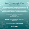 Capa Pvc Impermeável para Travesseiro Bege - 2