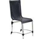 Ver imagem 3 de Conjunto de 8 Cadeiras e Mesa de Jantar Haiti em Alumínio para Cozinha, Edícula - Preto