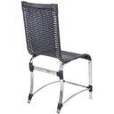 Ver imagem 4 de Conjunto de 8 Cadeiras e Mesa de Jantar Haiti em Alumínio para Cozinha, Edícula - Preto