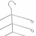 Ver imagem 4 de Cabide Triplo Cromado para Camisas Blusas e Jaquetas Cabideiro Organizador de Closet Armário Guarda-