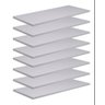 Kit 8 Prateleiras 30X20 Flutuantes Mdf 15Mm Branco Decoração - 1