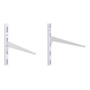 Ver imagem 5 de Kit 30 Suportes Para Trilho Cremalheira Prateleira 30Cm