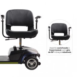 Scooter Elétrica Lb Dobrável até 136 Kg Dellamed - 8