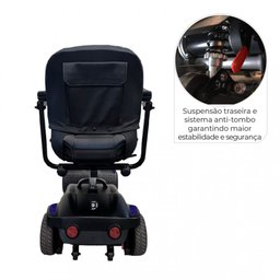 Scooter Elétrica Lb Dobrável até 136 Kg Dellamed - 5