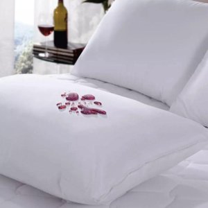 Capa Protetora Travesseiro Impermeável 180 Fios Ziper Silencioso Branco