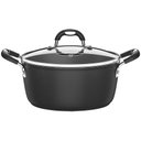 Ver imagem 1 de Caçarola Tramontina Mônaco Induction Alumínio Revestimento Antiaderente Starflon Preto 28 Cm 6,4 L T