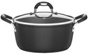Ver imagem 1 de Caçarola Tramontina Mônaco Induction Alumínio Revestimento Antiaderente Starflon Preto 28 Cm 6,4 L T