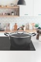 Ver imagem 2 de Caçarola Tramontina Mônaco Induction Alumínio Revestimento Antiaderente Starflon Preto 28 Cm 6,4 L T