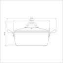 Ver imagem 3 de Caçarola Tramontina Mônaco Induction Alumínio Revestimento Antiaderente Starflon Preto 28 Cm 6,4 L T