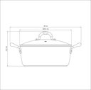 Ver imagem 3 de Caçarola Tramontina Mônaco Induction Alumínio Revestimento Antiaderente Starflon Preto 28 Cm 6,4 L T